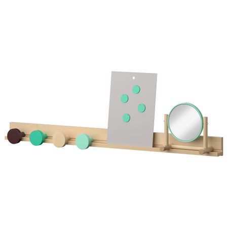 Планка 118/магнитная доска доска/зеркало/4 крючка 75мм ИКЕА ПС 2014