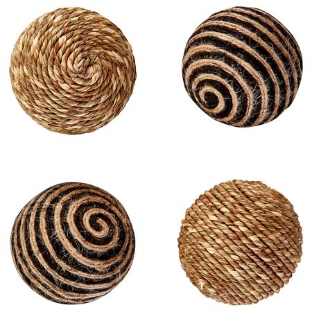 Украшение, шар, бежевый/черный 8 см IKEA ХЁСТМЮС 704.652.51