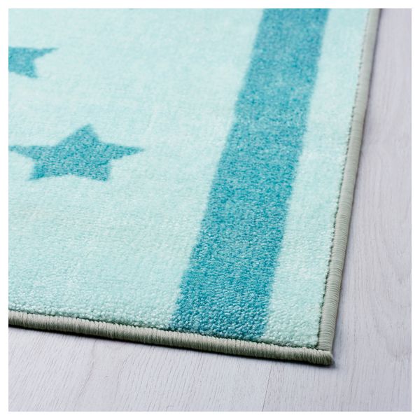 Ковер ХИММЕЛЬСК, бирюзовый (133x160 см) - схема-чертеж с размерами