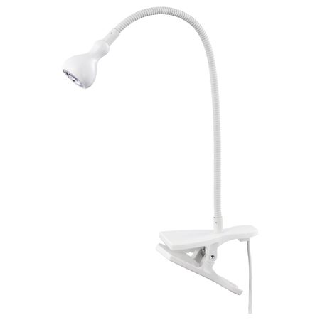 Софит настенный, с зажимом, светодиодн, белый IKEA ЯНШО 903.607.19