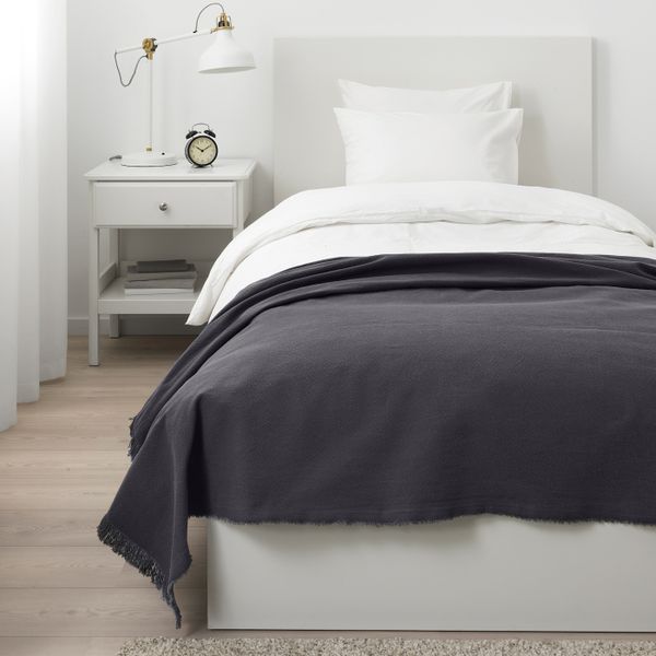 Плед, сине-серый темный 150x200 см IKEA ЙОФРИД 103.957.46 - фото 4