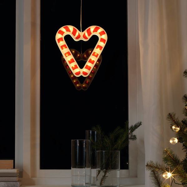 Подвесной светильник, светодиодный, с батарейным питанием, карамельная трость IKEA СТРОЛА 504.458.29 - фото 3