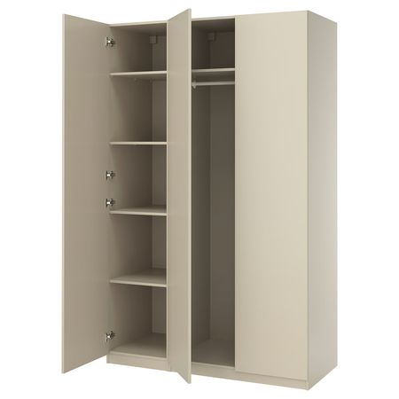 PAX / FORSAND Гардероб, комбинация - серо-бежевый/серо-бежевый 150x60x236 см