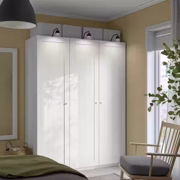 PAX / GULLABERG Гардероб, комбинация - белый/белый 150x60x201 см - фото 2