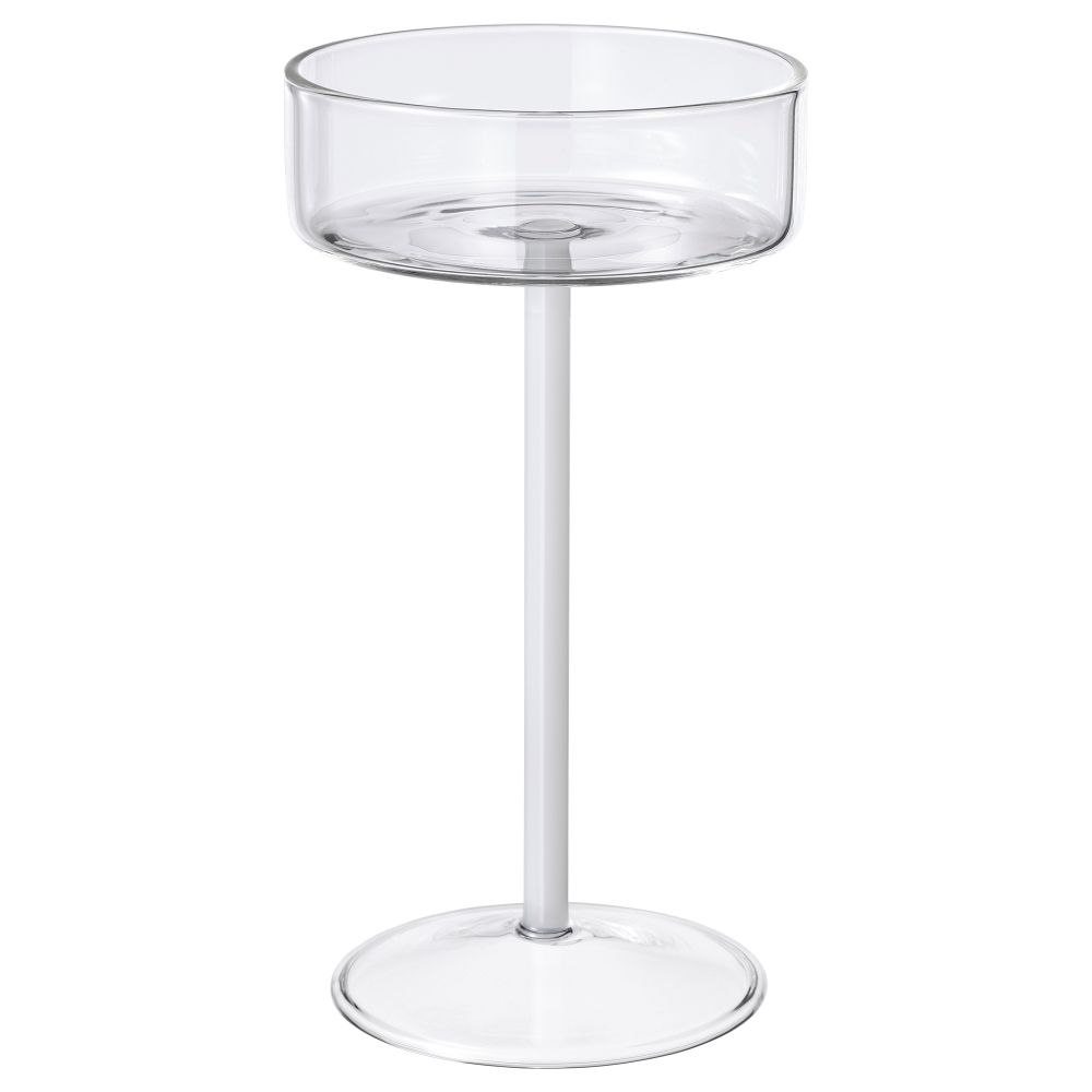 Бокал для шампанского, 15 сл, прозрачное стекло, белый IKEA VARMBLIXT 705.299.60 - фото 1