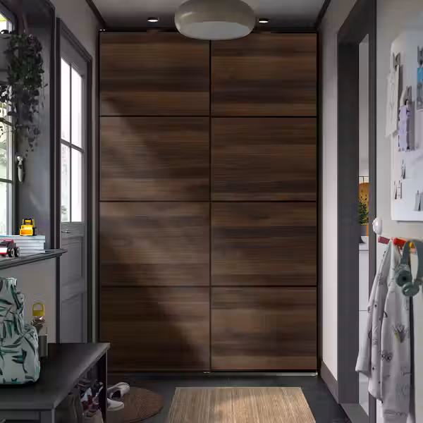 PAX / MEHAMN Гардероб с раздвижными дверьми - фото 2