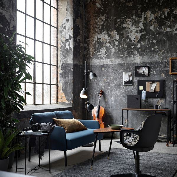 2-местный диван, Книса классический синий IKEA GLOSTAD ГЛОСТАД 604.888.23 - фото 6