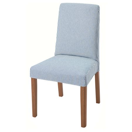 Стул, под дуб Rommele темно-синий-белый IKEA BERGMUND БЕРГМУНД 093.899.87