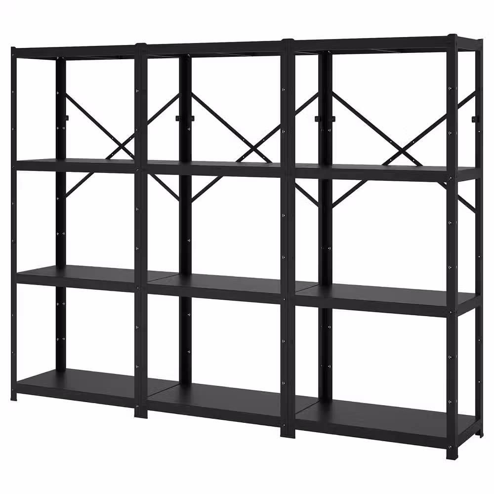 BROR Стеллаж - чёрный 254x40x190 см - фото 1