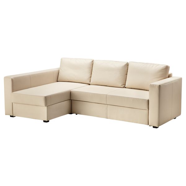 Угловой диван-кровать с отделением для хранения МОНСТАД, Кимстад бежевый - фото 2