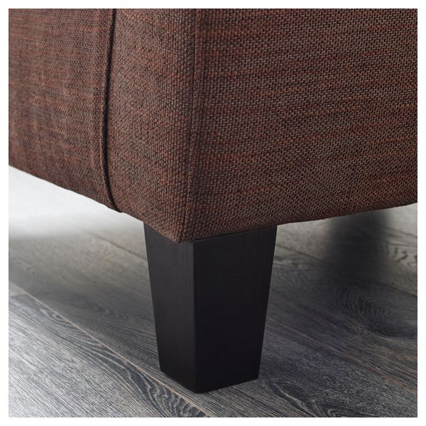 Кресло ЭКЕНЭС, Хенста темно-коричневый - схема-чертеж с размерами