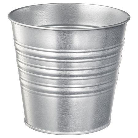 Кашпо, 12 см, для дома, улицы/оцинковка IKEA SOCKER 101.556.71