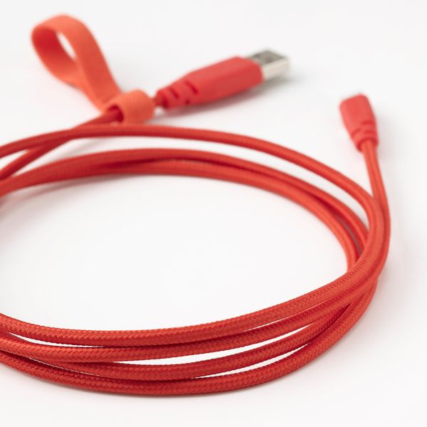 Кабель USB тип А – USB тип С, текстиль/оранжевый 1.5 м IKEA LILLHULT ЛИЛЛЬХУЛЬТ 104.928.94 - схема-чертеж с размерами