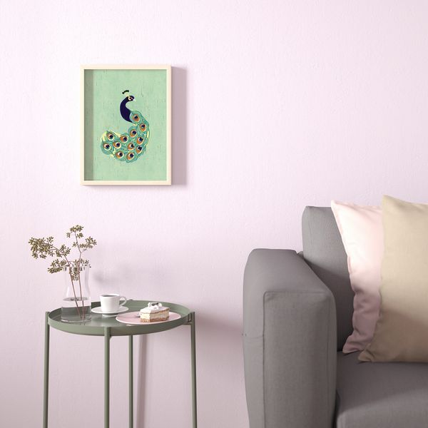 Постер, Павлин, 30x40 см IKEA DRÖMBILD ДРЁМБИЛЬД 204.361.00 - схема-чертеж с размерами