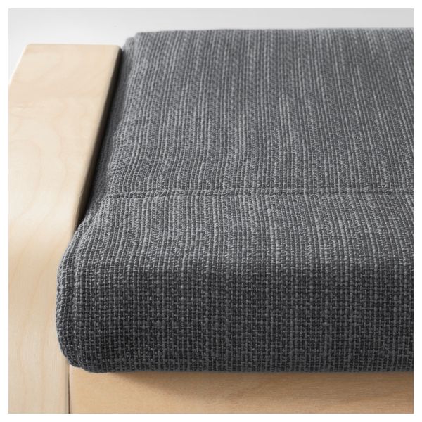 Табурет для ног ПОЭНГ, березовый шпон, Хилларед антрацит - фото 2