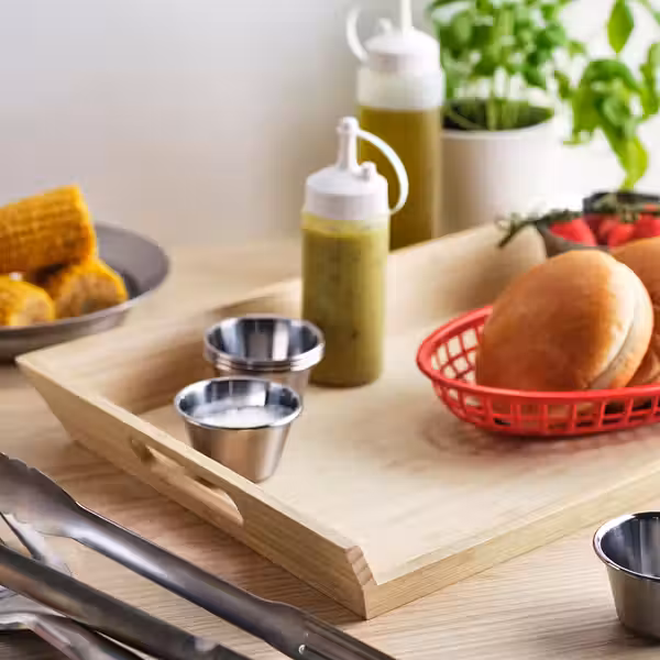 GRILLTIDER Сервировочная корзина - ярко-красный - схема-чертеж с размерами