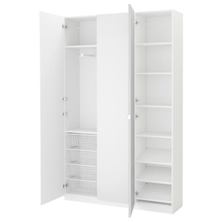 Гардероб ПАКС, белый, Танем Викедаль (150x38x236 см)