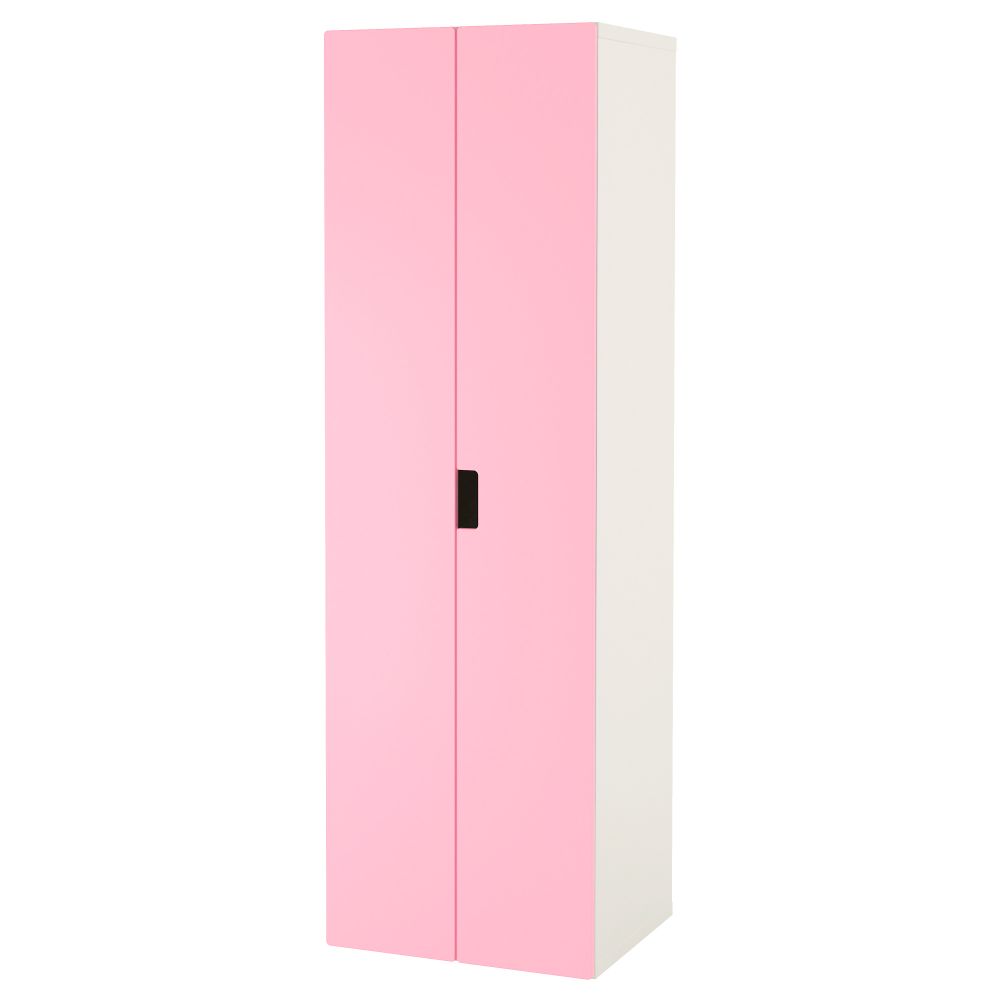 Гардероб СТУВА, белый, розовый (60x50x192 см) - фото 1
