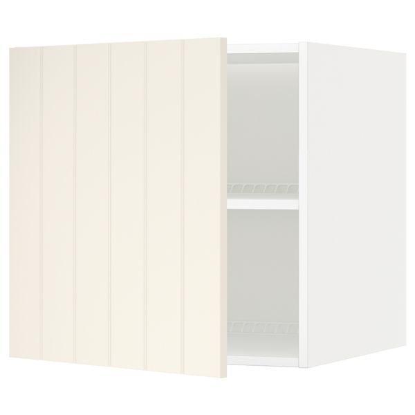 Верхний шкаф на холодильник, морозильник МЕТОД, белый, Хитарп белый с оттенком - схема-чертеж с размерами