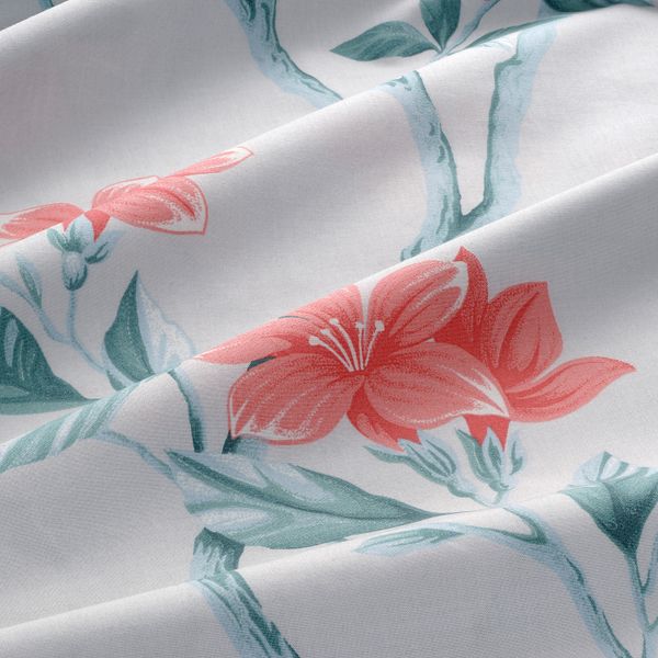 Пододеяльник и 2 наволочки, цветок/бежевый 200x200/50x70 см IKEA SKÄCKMAL СКЭККМАЛ 105.198.36 - фото 4