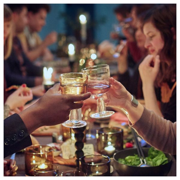 Бокал для вина СИТТНИНГ, разные цвета (27 сл) - схема-чертеж с размерами