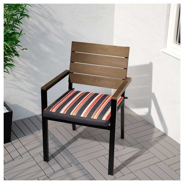 Садовое кресло ФАЛЬСТЕР, черный, коричневый - фото 5