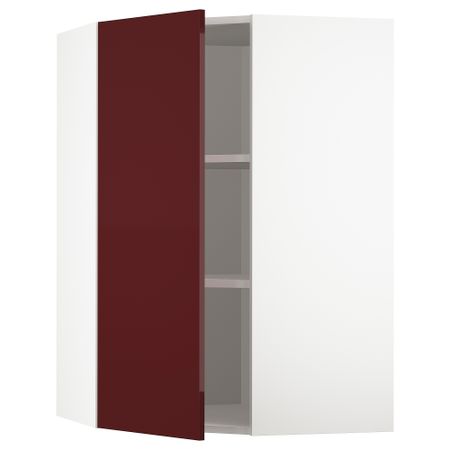 Угловой навесной шкаф с полками, 68x100 cm IKEA METOD МЕТОД 593.269.35