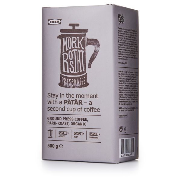 Кофе молотый для френч-пресса, ., сертификат UTZ, 100 % зерна Арабики IKEA PÅTÅR 103.928.18 - фото 2