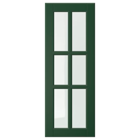 Стеклянная дверь, темно-зеленый 30x80 см IKEA BODBYN БУДБИН 304.446.61