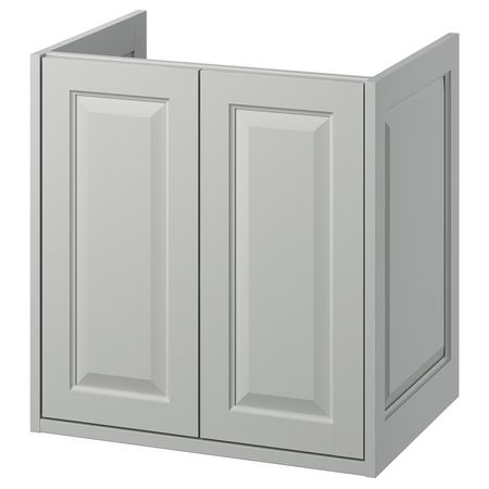 TÄNNFORSEN Шкаф под раковину с дверцами - светло-серый 60x48x63 см
