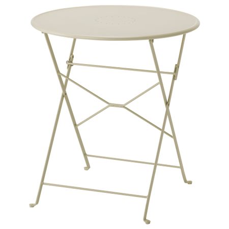 Садовый стол САЛЬТХОЛЬМЕН, складной бежевый (65 см)