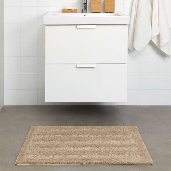 Коврик для ванной, бежевый 50x80 см IKEA ЭМТЕН 304.228.81 - схема-чертеж с размерами