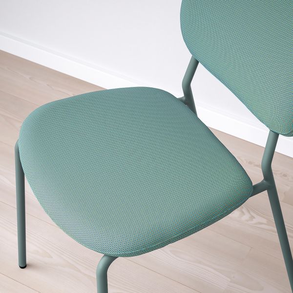 Стул, бирюзовый/Кабуса бирюзовый IKEA KARLJAN КАРЛ-ЯН 204.970.61 - фото 7