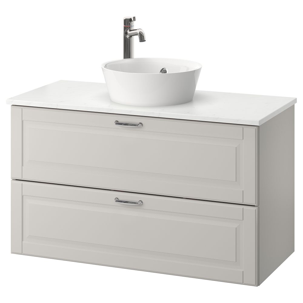 Шкаф со столешницей 40см раковина, 102x49x75 cm IKEA KATTEVIK КАТТЕВИК, GODMORGON ГОДМОРГОН, TOLKEN ТОЛКЕН 093.089.05 - фото 1