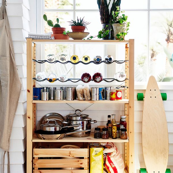 1 секция, полки/полки для/бутылок, сосна 89x30x124 см IKEA IVAR ИВАР 193.898.16 - фото 2