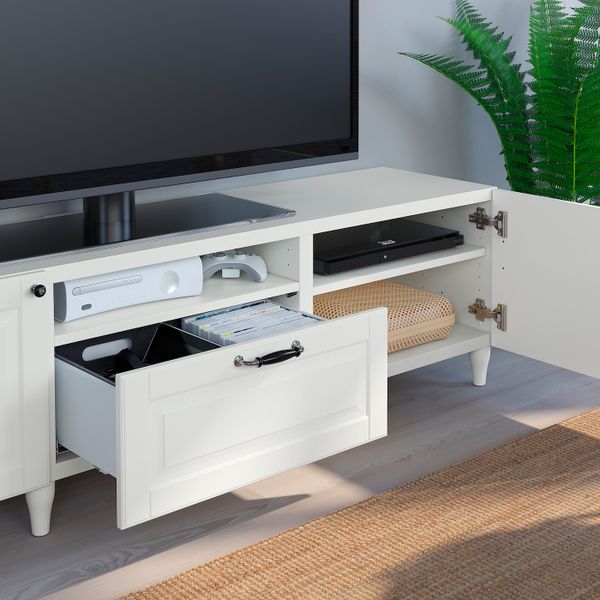 Тумба под ТВ, белый/СМЕВИКЕН/КАББАРП белый 180x42x48 см IKEA BESTÅ БЕСТО 093.989.63 - фото 6