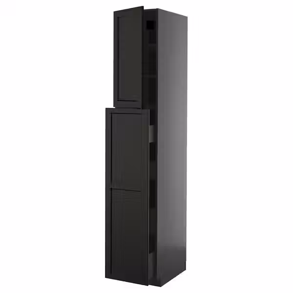 METOD / KNIVSHULT Высокий шкаф/выдв секц/4ящ/1дв/2плк - фото 1