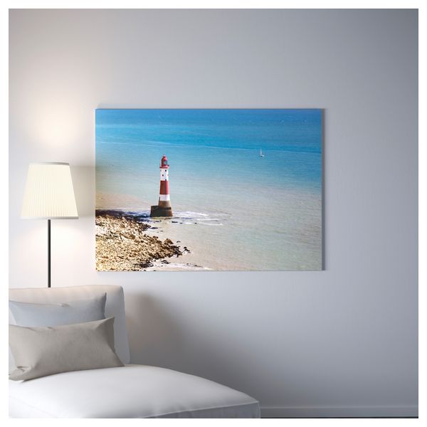 Картина с рамой БЬЁРКСТА, Маяк Бичи-Хед, черный (140x100 см) - фото 3