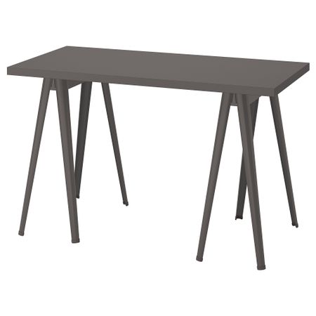 Письменный стол, 120x60 см, темно-серый IKEA LAGKAPTEN ЛАГКАПТЕН, NÄRSPEL НЭРСПЕЛЬ 594.164.84