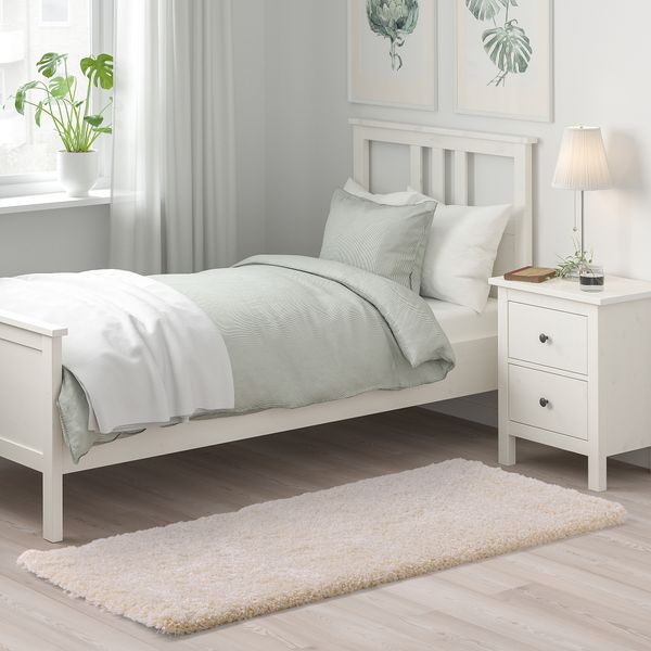 Ковер, длинный ворс, белый, 80x150 см IKEA VOLLERSLEV ВОЛЛЕРСЛЕВ 204.925.63 - фото 4