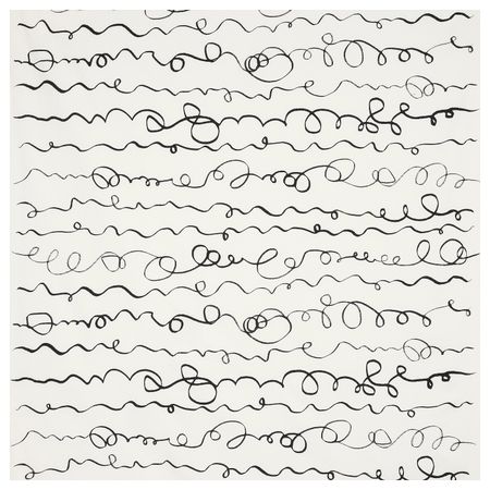 Ткань, белый, черный 150 см IKEA LINVECKLARE ЛИНВЕККЛАРЕ 605.139.26