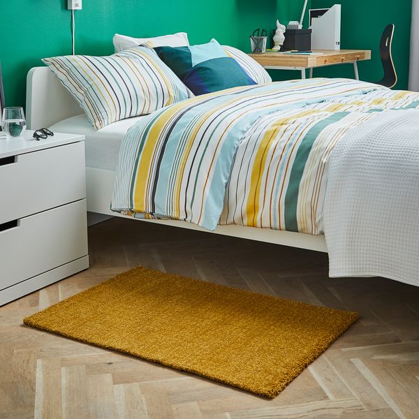 Ковер, короткий ворс, желтый, 60x90 см IKEA LANGSTED ЛАНГСТЕД 404.239.41 - фото 4