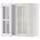 METOD Навесной шкаф/полки/2стеклян двери