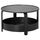 Журнальный стол, черный 70 см IKEA BORGEBY БОРГЕБИ 905.003.57