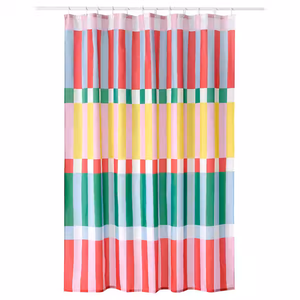 BANJANTRÄD БАНЬЕНТРЭД Штора для ванной - разноцветный 180x200 см - фото 1