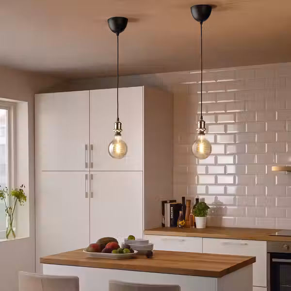 JÄLLBY Шнур-подвес - текстиль латунированный 1.4 м - фото 2