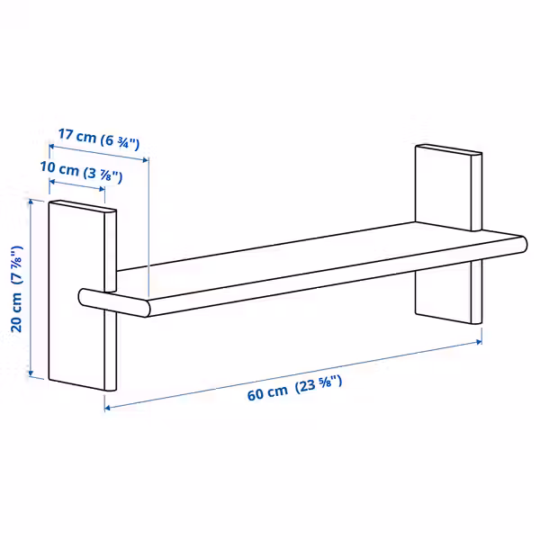 IKEA, дополнительный ракурс - схема-чертеж с размерами