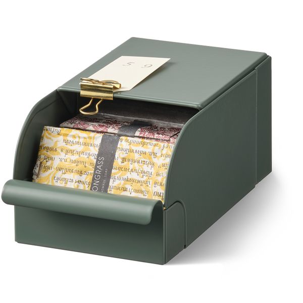 Контейнер, 9x17x7.5 см, серо-зеленый, металлический IKEA REJSA РЕЙСА 404.577.90 - фото 3