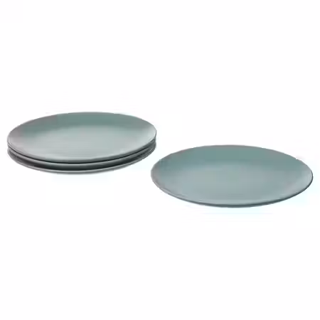 FÄRGKLAR Тарелка - матовая поверхность светлая бирюза 26 см