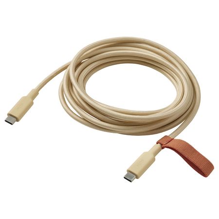 LILLHULT Кабель USB-C–USB-C - яркий бежево-желтый 3.0 м